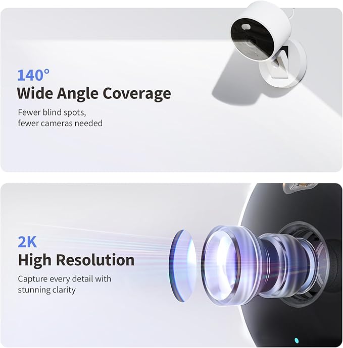 Aqara G100, 2K Indoor/Outdoor Security Camera, HomeKit Secure Video, 2-Way Audio - Image 2