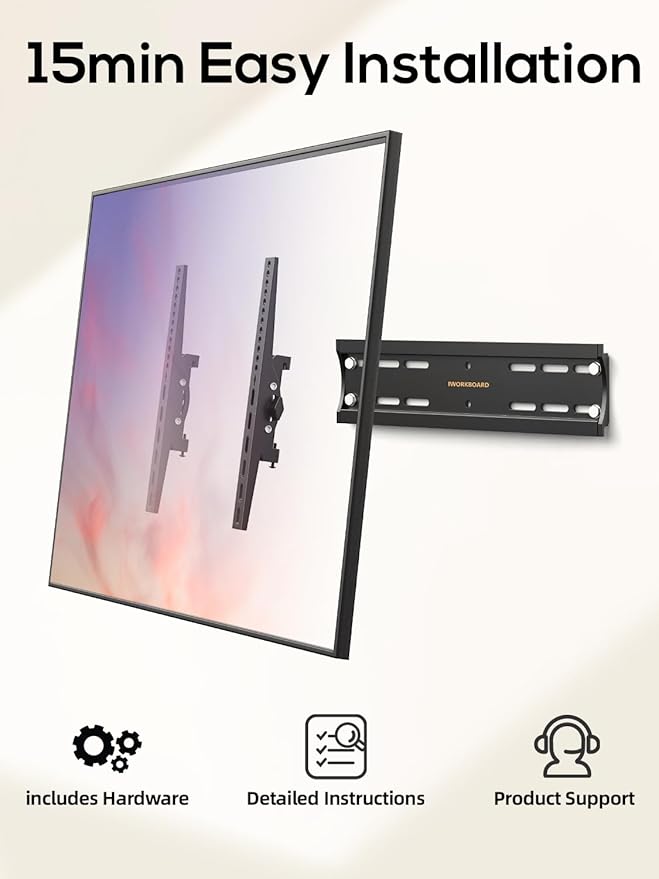 IWORKBOARD 40 50 55 inch Tilting TV Wall Mount - Image 4