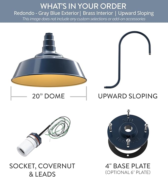 Steel Lighting Co. Large Outdoor Barn Light | Gooseneck Light Fixture | Made in - Image 8