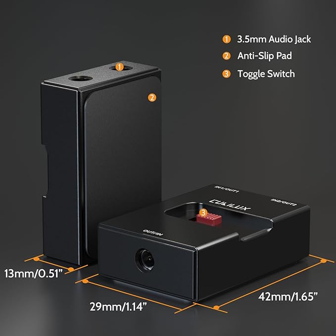 Cubilux 3.5mm Audio Selector, Bidirectional 2-In-1-Out or 1-In-2-Out 1/8-in TRS - Image 6
