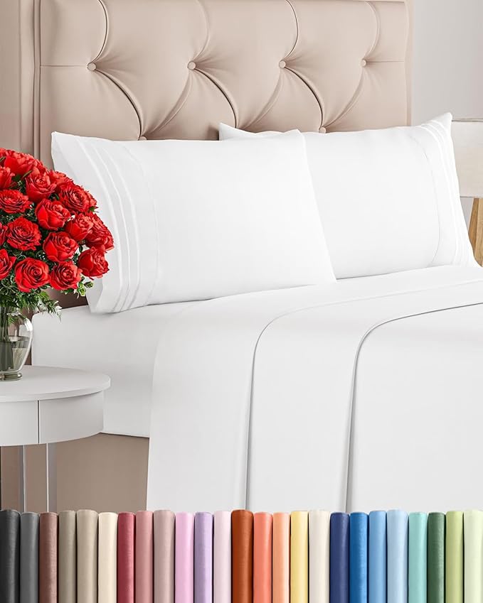 Cal King Size 4 Piece Sheet Set by CGKUnlimited