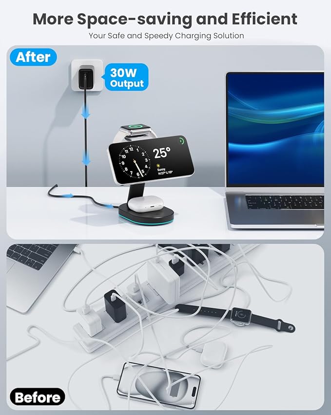 3 in 1 Wireless Charger Charging Station - Image 7