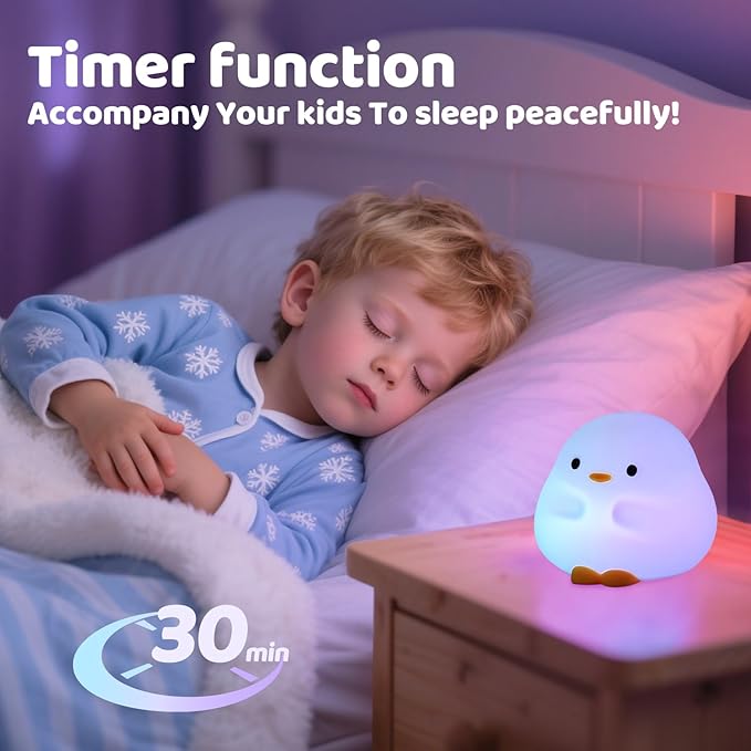 Rytinazzz Duck Night Light, Color Changing Mode & 50-Hour Battery, Squishy - Image 4