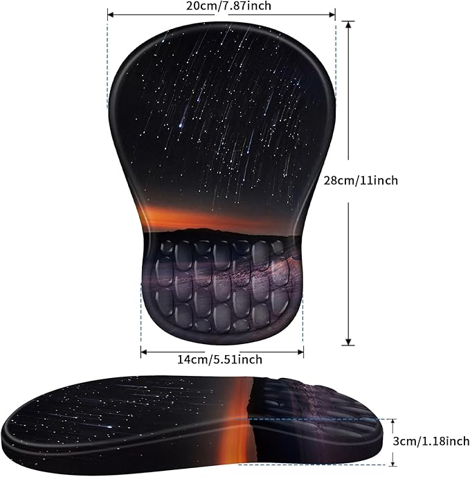 YIWEI Ergonomic Mouse Pad with Wrist Rest - Image 6