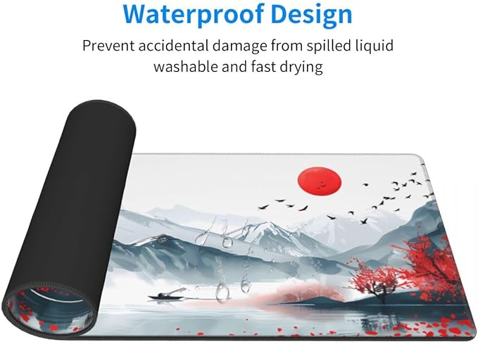 CANFLASHION Desk Pad, Office Desk Mat 31.5"×11.8" Large Gaming Mouse Pad - Image 3