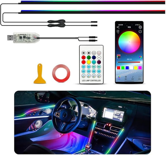 Ambient Lighting Car led Lights Interior, 43.3'' USB Powered Acrylic Neon by Unknown
