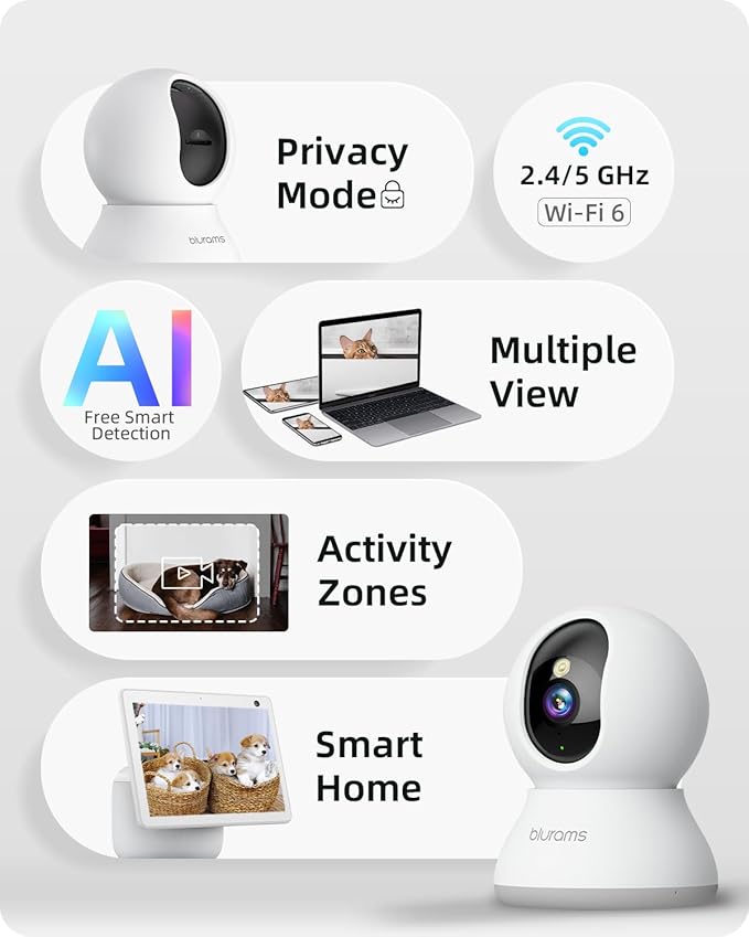 blurams 5G Cameras for Home Security, 2K Pet Camera - Image 2