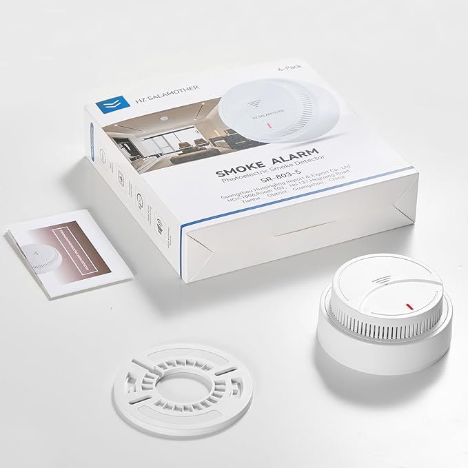 Smoke Detector 4 Pack, Fire Alarms Smoke Detectors - Image 8