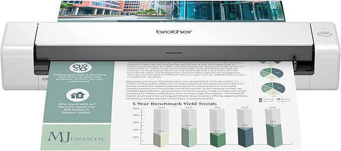 Brother DS-740D Duplex Compact Mobile Document Scanner by Amazon+Renewed