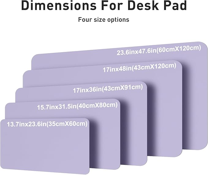 Aothia Faux Leather Desk Mat – Large Mouse Pad, Non-Slip PU Leather Blotter - Image 4