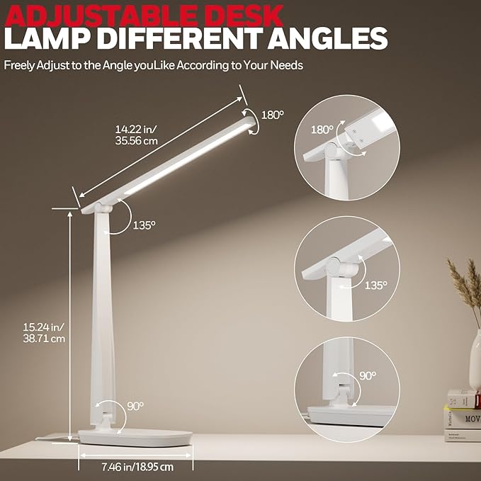 Honeywell LED Desk Lamp for Home Office, Eye-Caring Light - Image 5