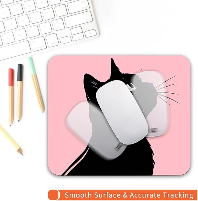 Armanza Square Mouse Pad Cat, Personalized Premium-Textured Custom Mouse Mat - Image 4