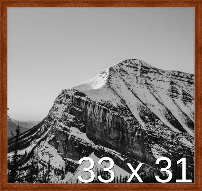 Frame It Easy 33 x 31 Russet Wood Frame by FrameItEasy