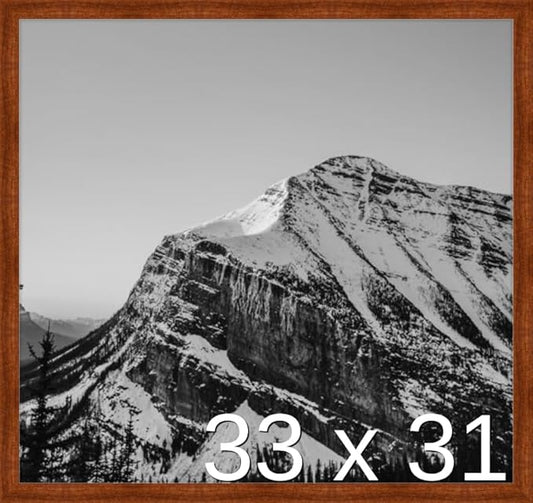 Frame It Easy 33 x 31 Russet Wood Frame by FrameItEasy