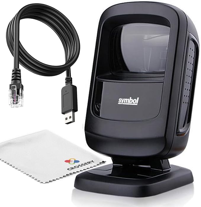 Zebra DS9208 Hands-Free Barcode Scanner Bundle by Amazon+Renewed