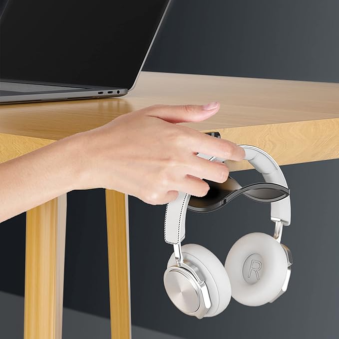 SIROLISA 2-Pack Headphone Stand Hanger Wall Hooks, Save Space Headset Stand - Image 6