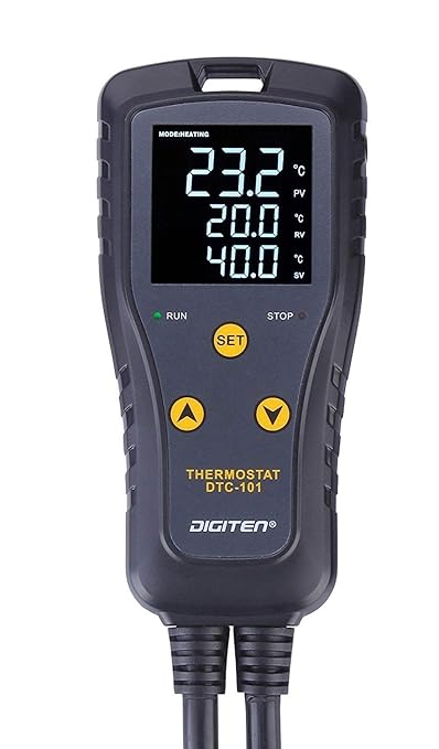 DIGITEN Temperature Controller Heat Mat Thermostat Outlet DTC101 Temperature by DIGITEN