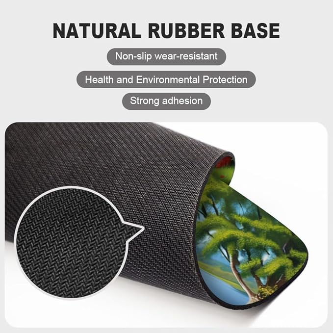 Dog Party Square Mouse pad, Waterproof, Anti Slip Rubber Base, Computer Mouse - Image 4