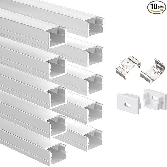 Besseto 10 Pack LED Aluminum Channel by Besseto
