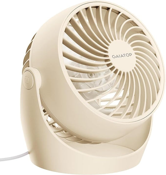Gaiatop Desk Fan, 5-Inch Portable Electric Table Desktop Air Circulator Fans by GAIATOP