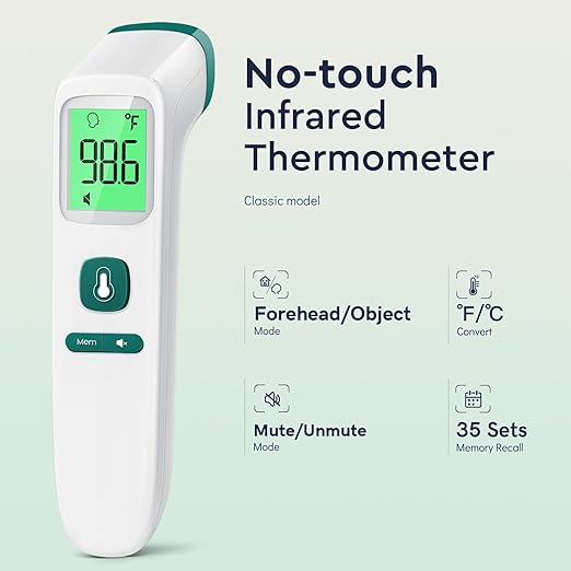 Viproud Forehead Thermometer for Adults and Kids, Fast Accurate Thermometer - Image 2