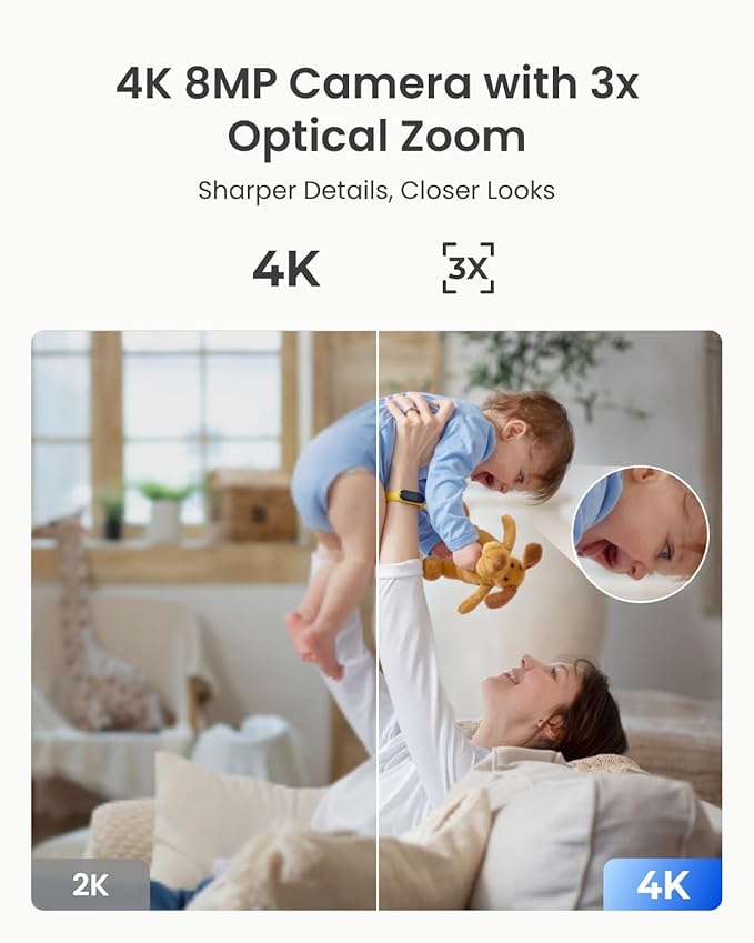 REOLINK Smart 4K UHD Pan & Tilt Dual-Band Wi-Fi 6 Indoor Security Camera - Image 2