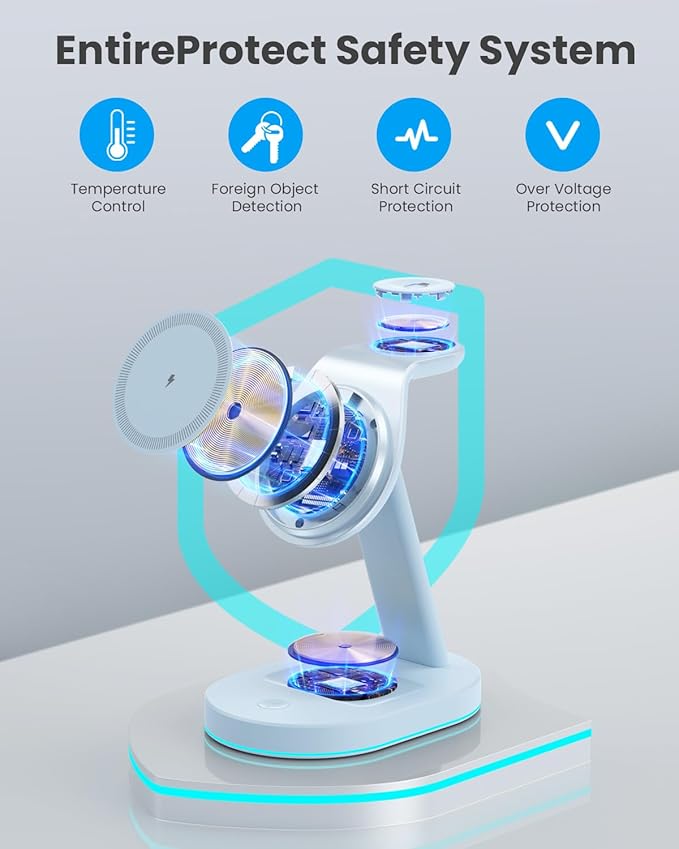 3 in 1 Wireless Charger Charging Station - Image 5