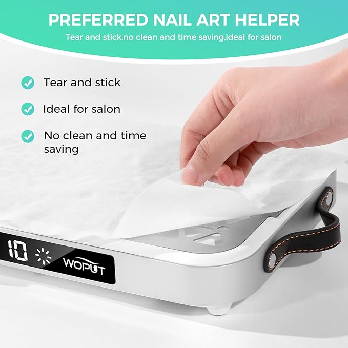 Woput Nail Dust Collector, 1600PA Professional Nail Vacuum Dust Collector Fan - Image 4