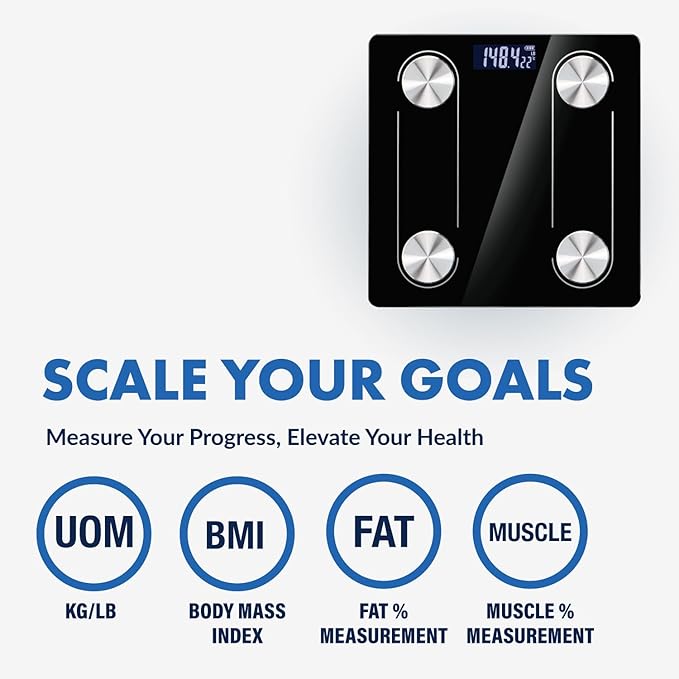 Digital Body Scale Trnr-BDYSCLE-BLK, Home Essential Body Weight Scale - Image 2