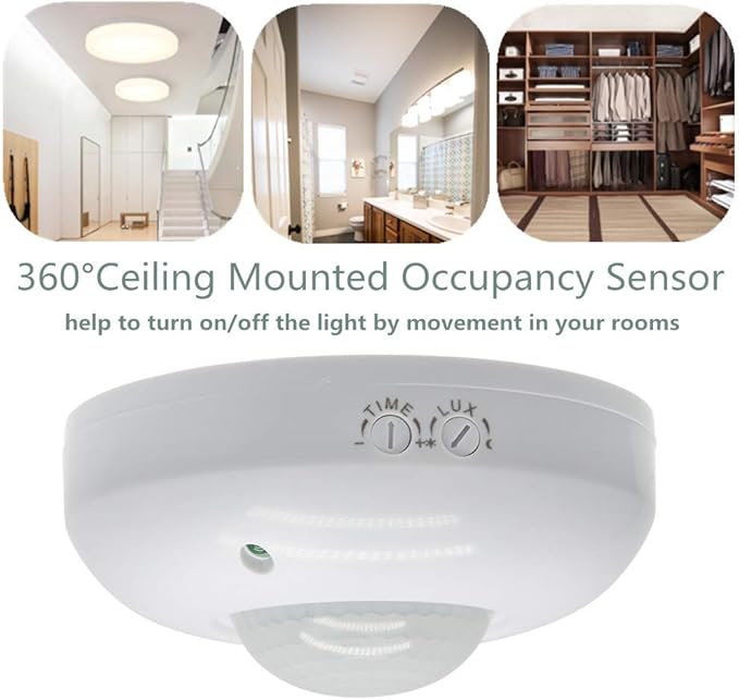 Sensky 360 Degree Ceiling Mount Occupancy Sensor, 110-240V PIR Motion Sensor - Image 3