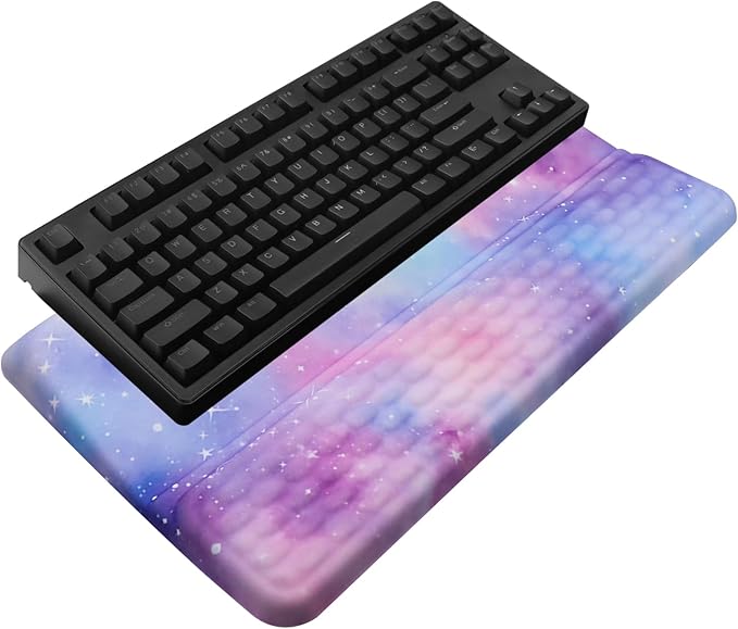 Computer Keyboard Stand with Wrist Rest, Ergonomic Tilted Keyboard Holder by KEPUTAIER