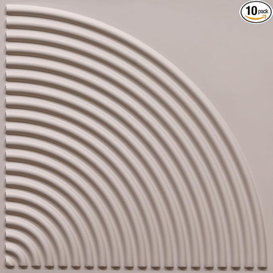 From Plain To Beautiful In Hours 9002 Arc Swell PVC 12 in x 12 in Peel and by DecorativeCeilingTiles