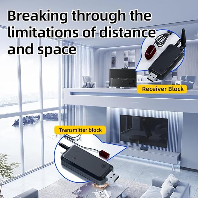 SPENFiLY Wireless Infrared Remote Control Extender, Infrared Repeater Kit - Image 3