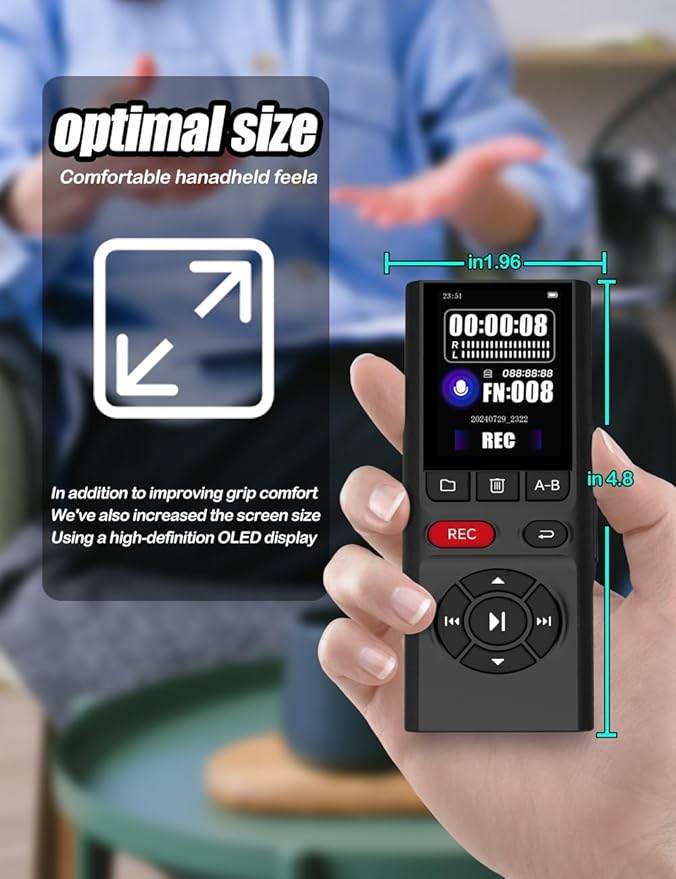 64GB Jaswill Digital Voice Recorder - Image 5