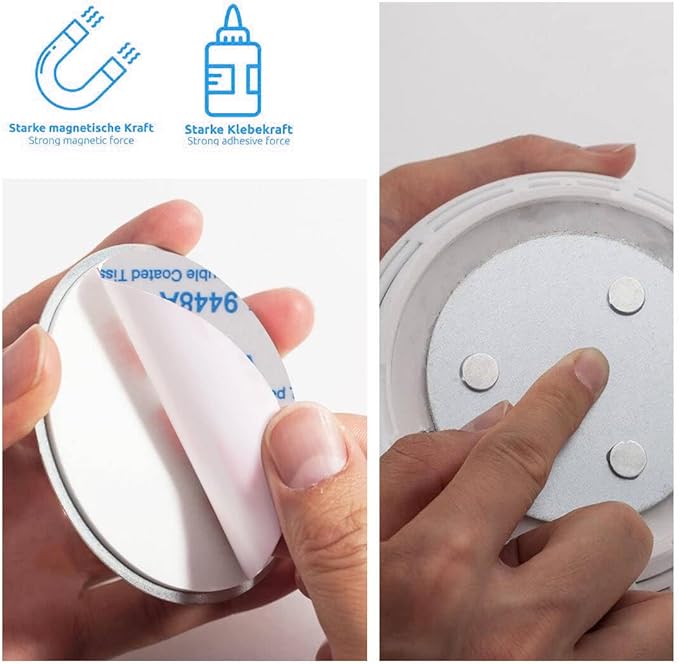 Magnetic Smoke Detector Sticky Pads Magnetic Adhesive Pads 3PCS Magnetic Smoke - Image 5