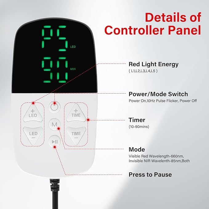 Red Light Therapy for Shoulder and Neck, Near Infrared Light for Body Upper Back - Image 6