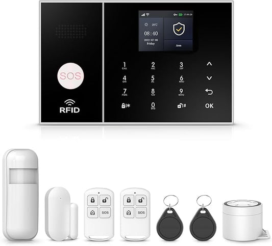 PGST WiFi Alarm System for Home Security, DIY Door Alarm Sensors, Tuya App by PGST