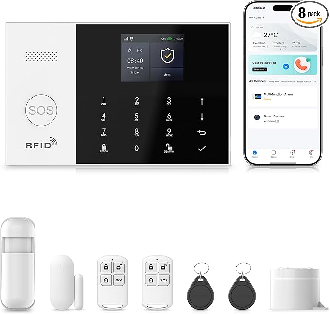 Home Security System Wireless, Home Alarm System by PGST