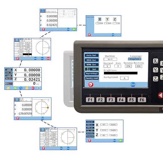 3 Axis DRO Digital Readout Magnetic Scale DRO Display Kit CNC Milling Lathe - Image 3