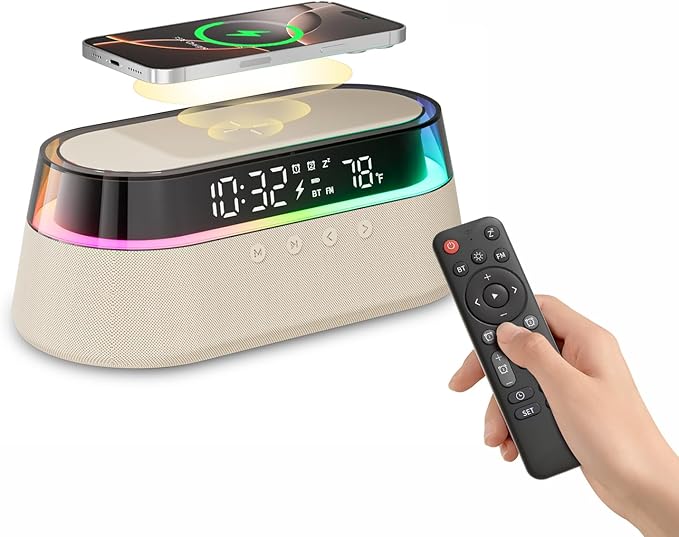 KUANGXIANG 6-in-1 Bluetooth Speaker Alarm Clock by Unknown