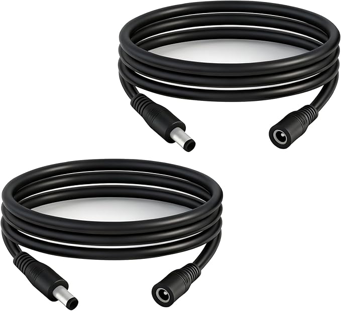 5.5mm x 2.1mm 3.3FT DC Power Extension Cable Male to Female 12V/24V 14AWG DC by IMIYORE