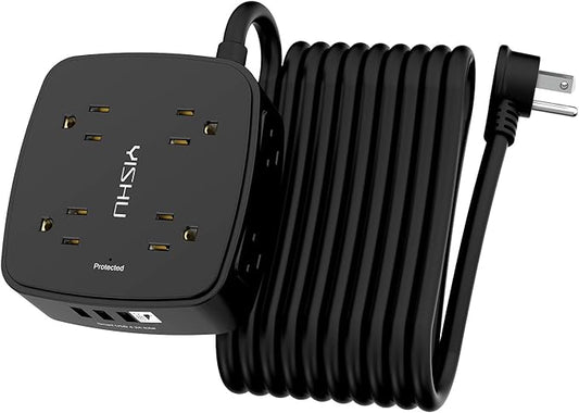 20 Ft Surge Protector Power Strip by YISHU