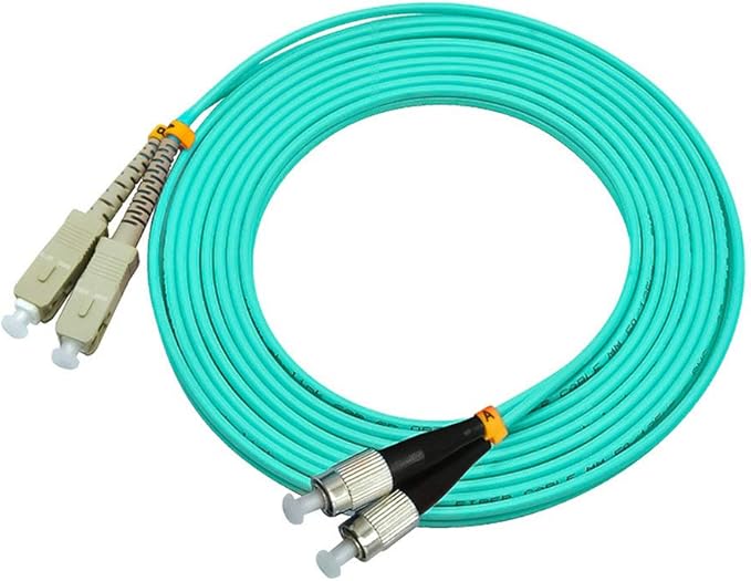 Jeirdus 100 Meters 328ft SC to FC Duplex 50/125 10G OM3 Multi-Mode Fiber Optic - Image 3