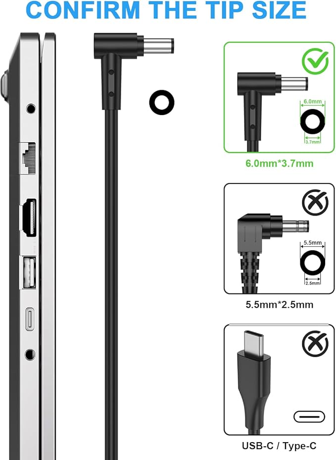 IEFUU 180W Laptop Charger Compatible - Image 2