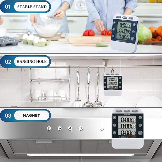 MOSTRUST Digital Dual Kitchen Timer - Image 5