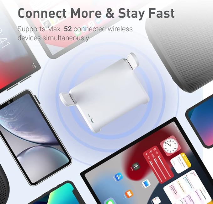 GL.iNet GL-SFT1200 Portable WiFi Travel Router, Mini VPN Wireless Router - Image 3