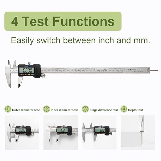 SCITOOLS Digital Caliper 0-12" Measuring Tool - Image 3