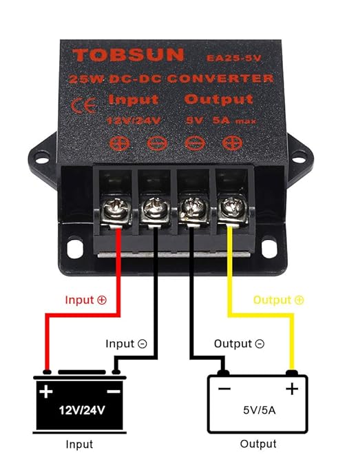 DC 12V/24V to 5V 5A Converter - Image 5