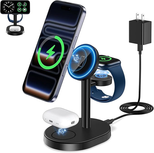 Hevanto 2026 3 in 1 Wireless Charging Station by Hevanto