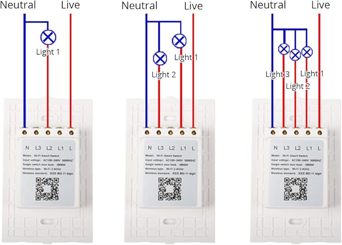 WiFi Smart Wall Light Switch Glass Touch Panel Wireless Remote Control by - Image 9